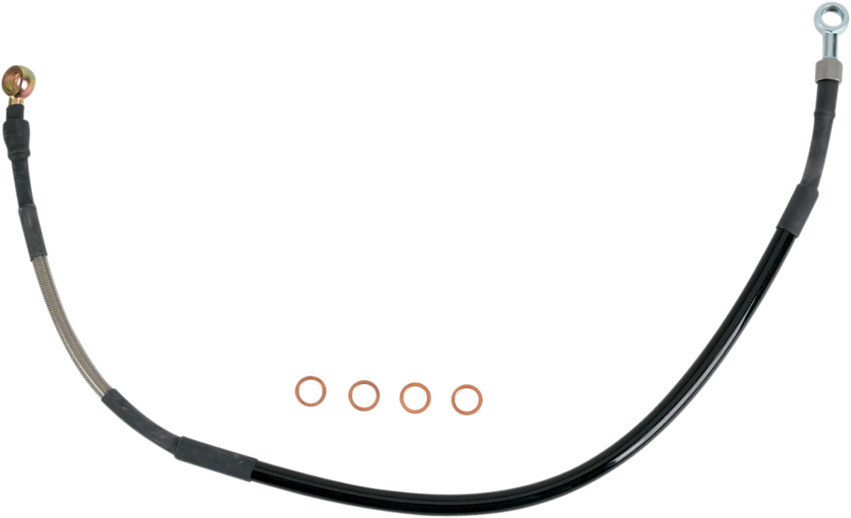 MOOSE RACING Brake Line - Rear - Stainless Steel - Yamaha Y01-2-010/P