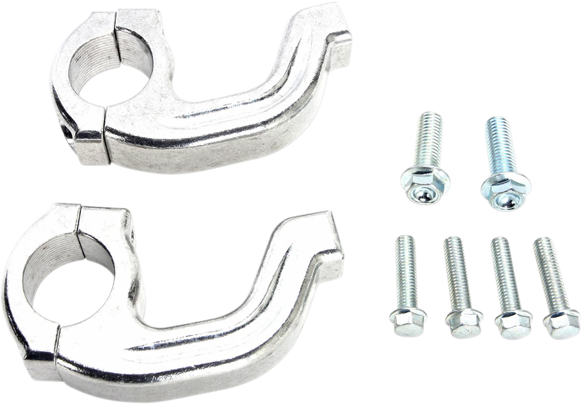 MOOSE RACING Handguard Clamp - Contour - Magura - Silver 50-236S