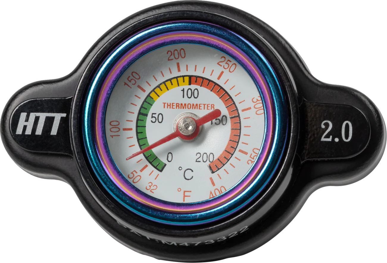 MOOSE RACING Radiator Cap with Temperature Gauge - Yamaha/Kawasaki I15-6202B