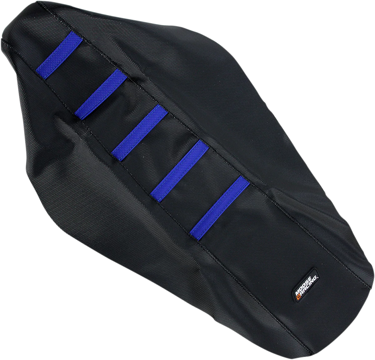 MOOSE RACING Ribbed Seat Cover - Black Cover/Blue Ribs - Yamaha YZ12502-332RT