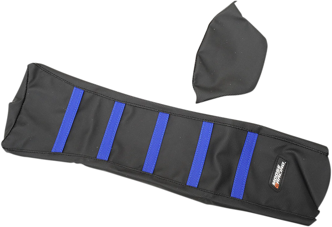 MOOSE RACING Ribbed Seat Cover - Black Cover/Blue Ribs - Yamaha YZF45018-332