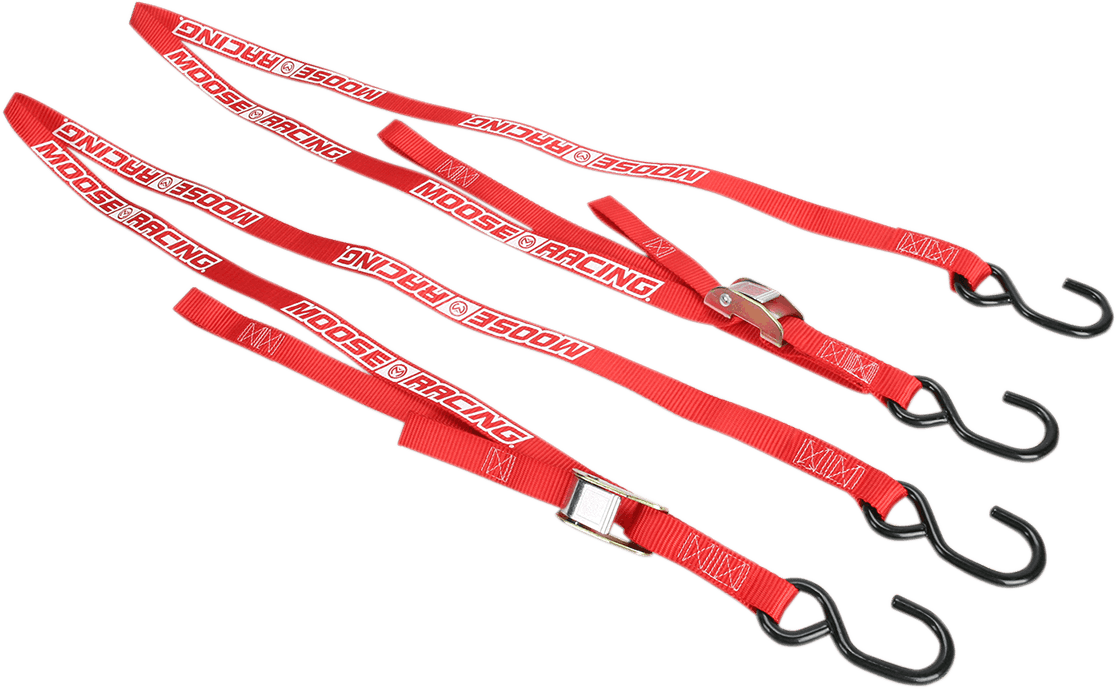 MOOSE RACING Soft-Tie Tie-Downs - Red 3920-0303