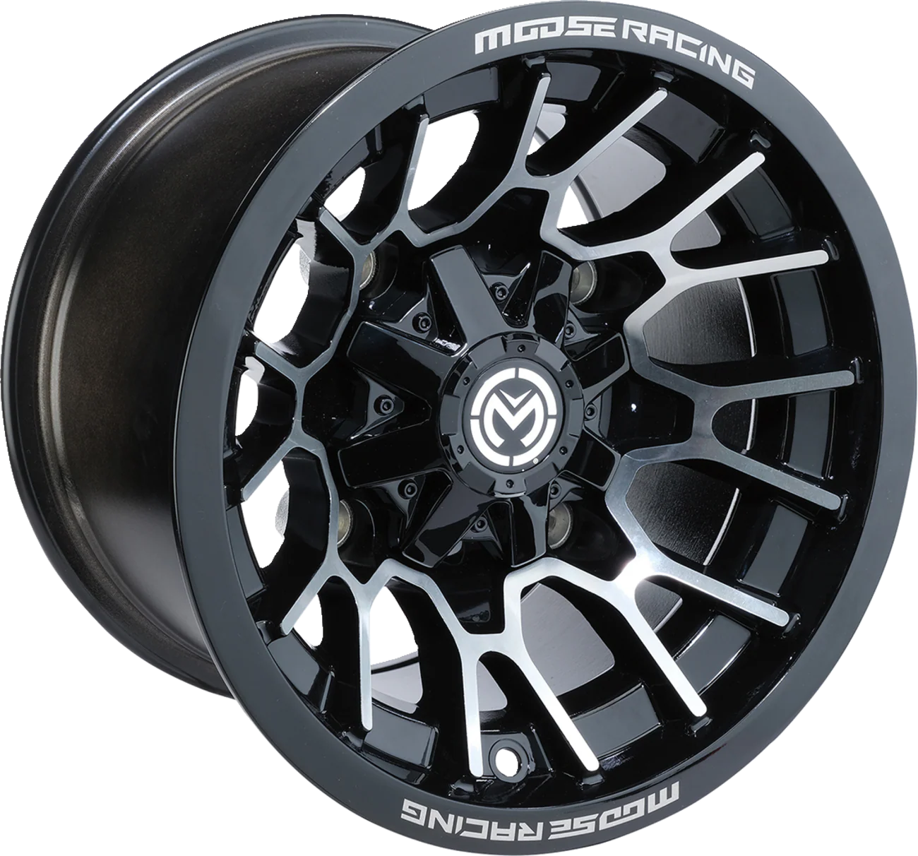 MOOSE UTILITY Wheel - 24X - Front/Rear - Black - 14x7 - 4/110 - 5+2 24147110GBMF54