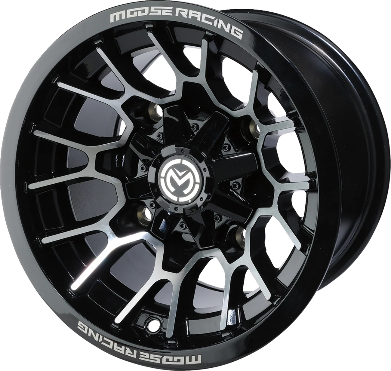 MOOSE UTILITY Wheel - 24X - Front/Rear - Black - 14x7 - 4/110 - 5+2 24147110GBMF54 - Image 2