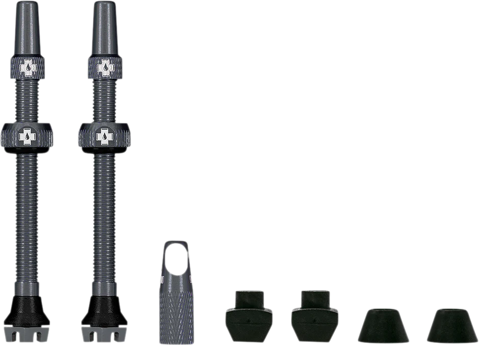 MUC-OFF USA Tubeless Valve Stems - Gray 20547