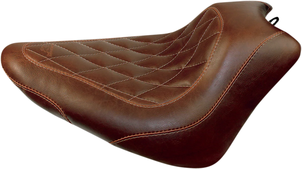 MUSTANG Seat - Wide Tripper* Solo - without Backrest - Diamond - Brown 76766