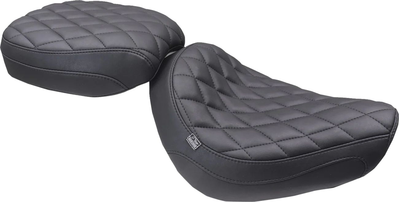 MUSTANG Tripper™ Passenger Seat - Diamond - Black Stitch - Honda Rebel '17-'25 84005 - Image 2