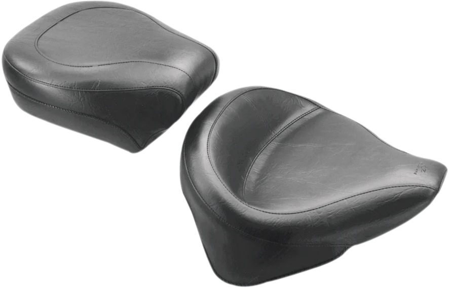 MUSTANG Wide Rear Seat - Smooth - Black - FLST '00-'15 76182