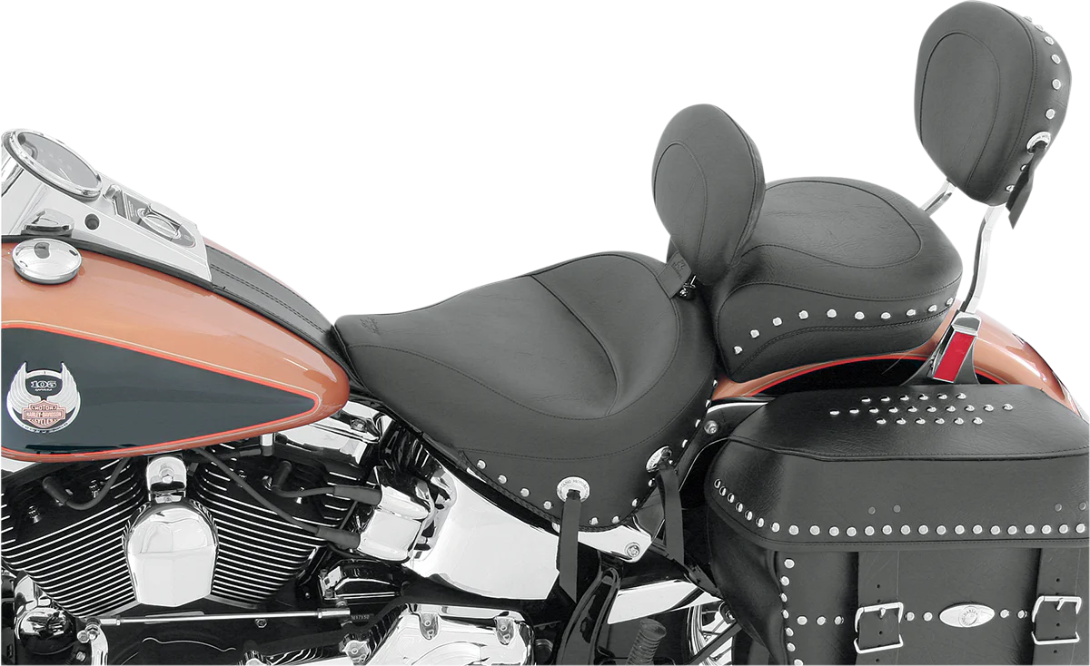 MUSTANG Wide Rear Seat - Studded - Black - FLST '00-'15 79486