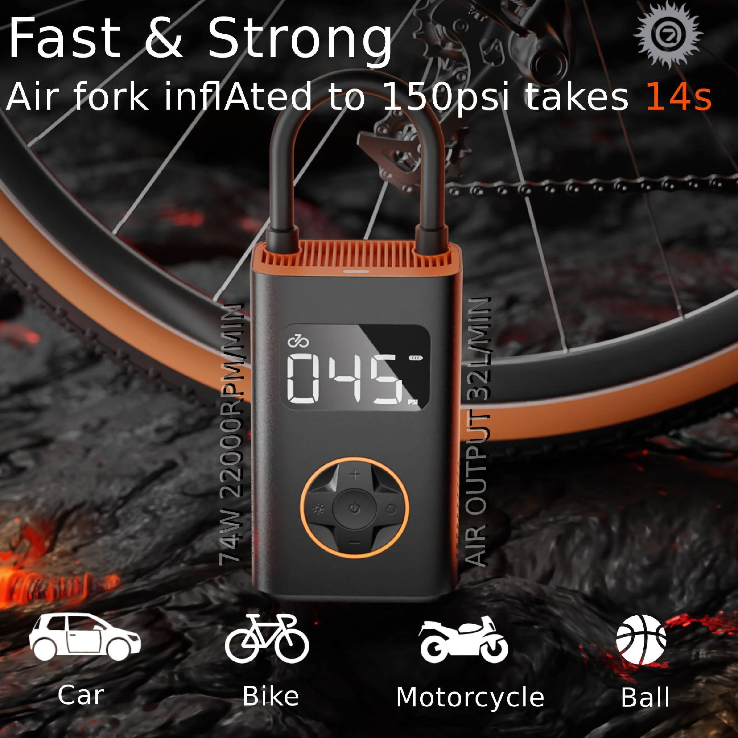BiKASE N3 Portable Tire Inflator - Image 5
