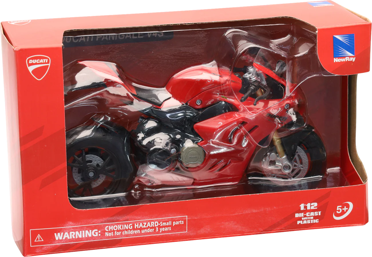 NEW RAY TOYS Ducati Panigale V4 S - 1:12 Scale - Red 58253 - Image 3