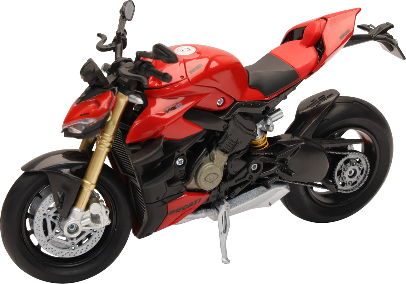 NEW RAY TOYS Ducati Streetfighter V4 - 1:12 Scale - Black/Red 58273 - Image 3