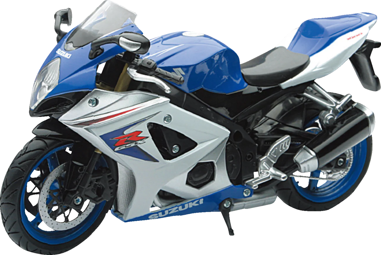 New Ray Toys Suzuki GSX-R1000 Sport Bike - 1:12 Scale - Blue/Silver 57003A