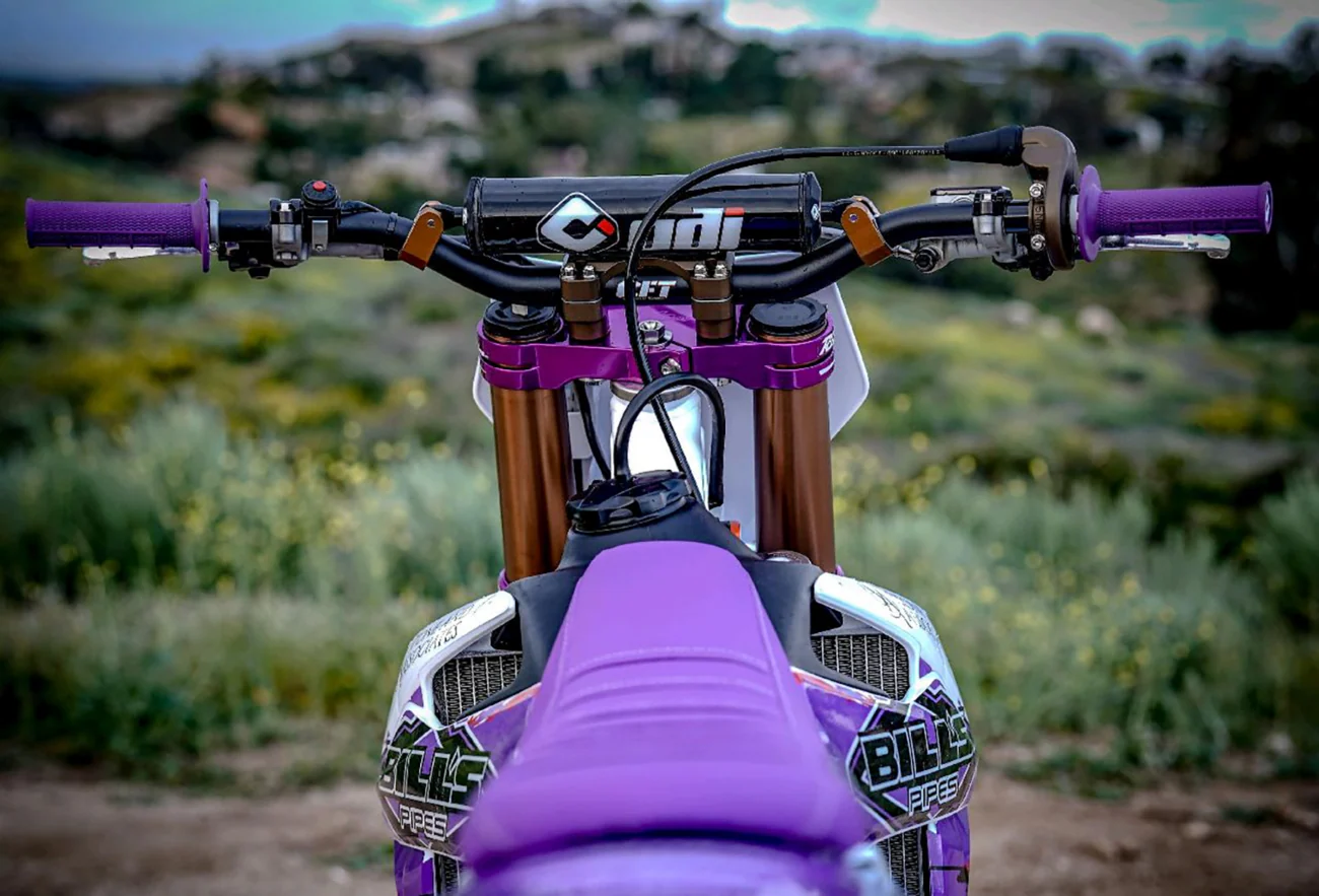 ODI Grips - MX - Half Waffle - Purple H36HWPR - Image 2