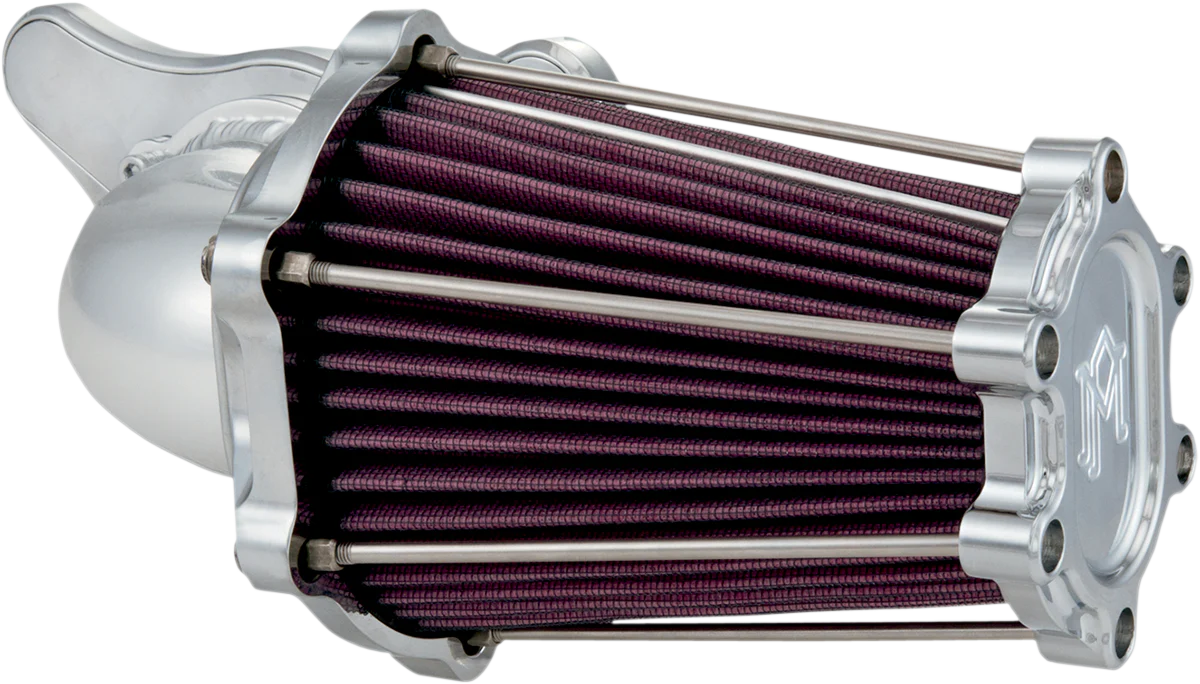 PERFORMANCE MACHINE (PM) Fast Air Intake Cleaner - Chrome 0206-2049-CH