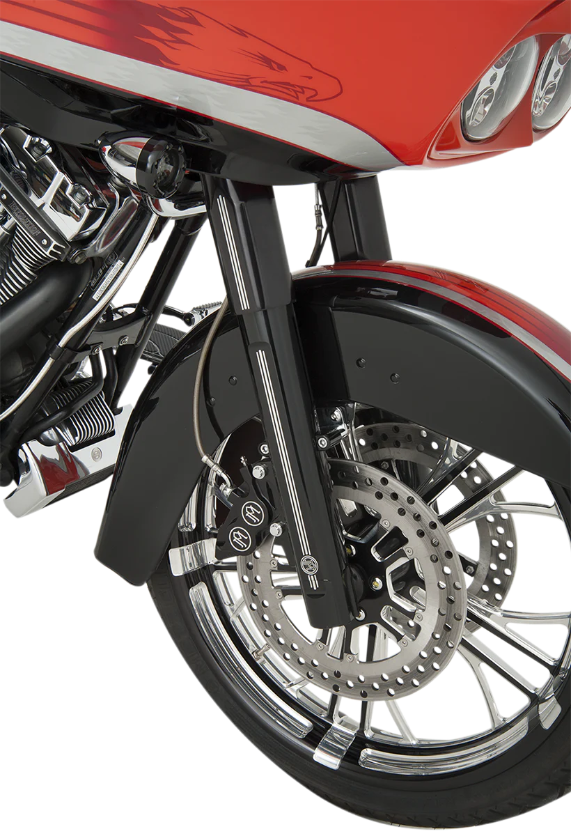 PERFORMANCE MACHINE (PM) Fork Leg Kit - Black - Lower - Dual Disc - Contrast Cut - '08-'13 0208-2056-BM - Image 2