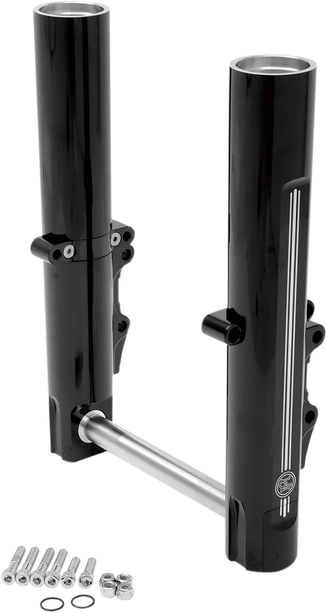 PERFORMANCE MACHINE (PM) Fork Leg Kit - Black - Lower - Dual Disc - Contrast Cut - '08-'13 0208-2056-BM - Image 3