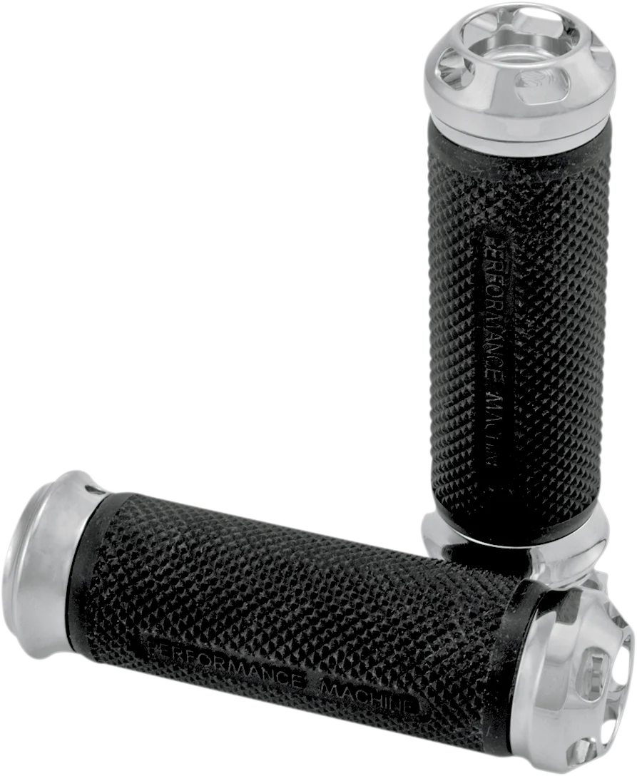 PERFORMANCE MACHINE (PM) Grips - Apex - Elite - Cable - Chrome 0063-2043-CH