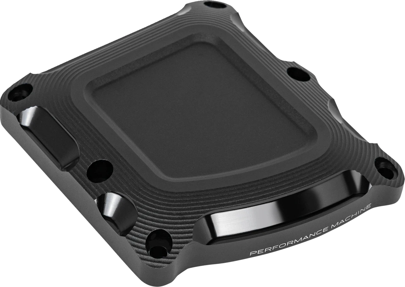 PERFORMANCE MACHINE (PM) Race Series Transmission Cover - Black Ops - M8 0203-2021-SMB