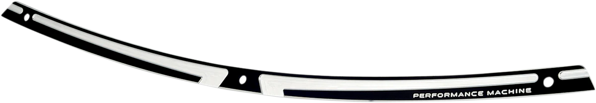 PERFORMANCE MACHINE (PM) Windshield Trim - Scallop - Contrast Cut 0209-2015SCA-BM
