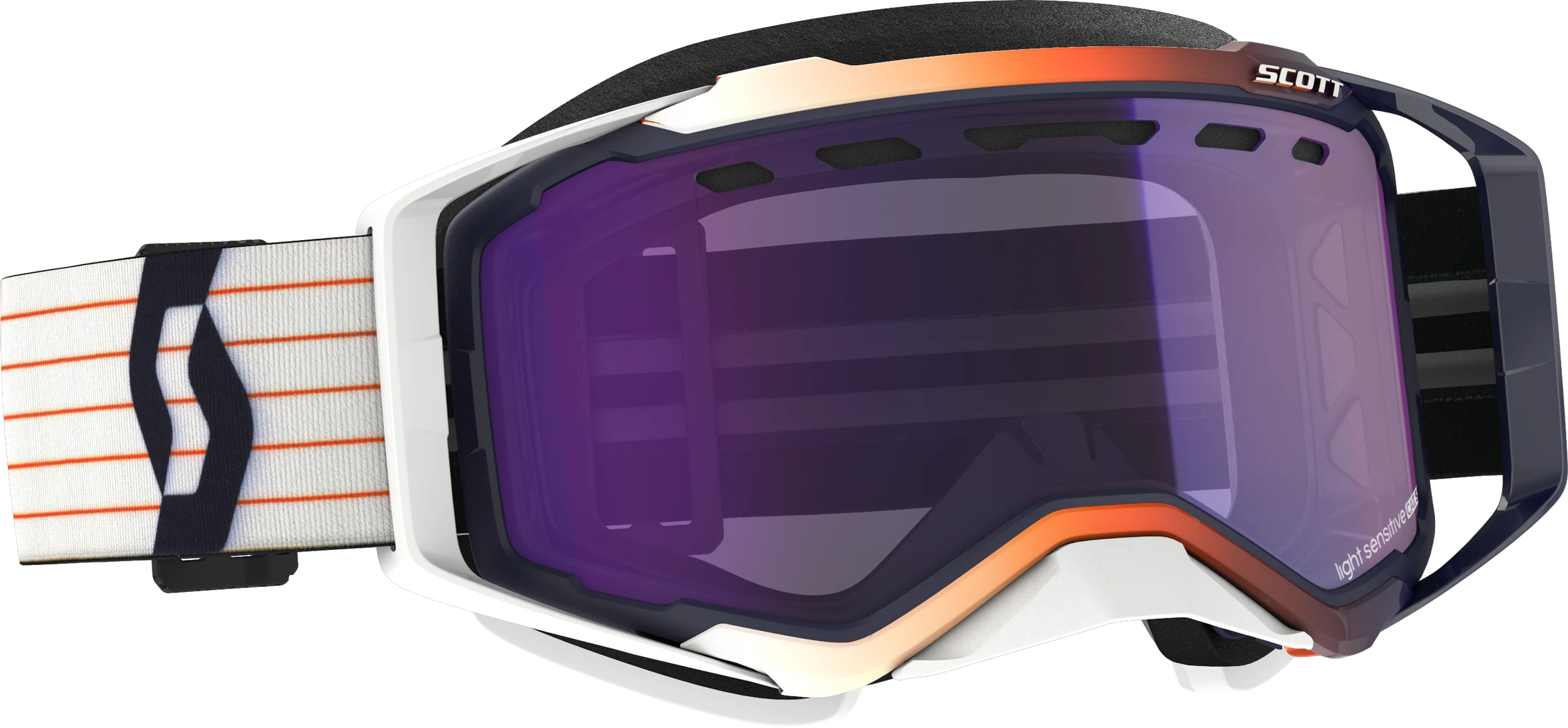 Prospect Goggle Snow Cross Ls Blue/White W/Ls Blue Chrome