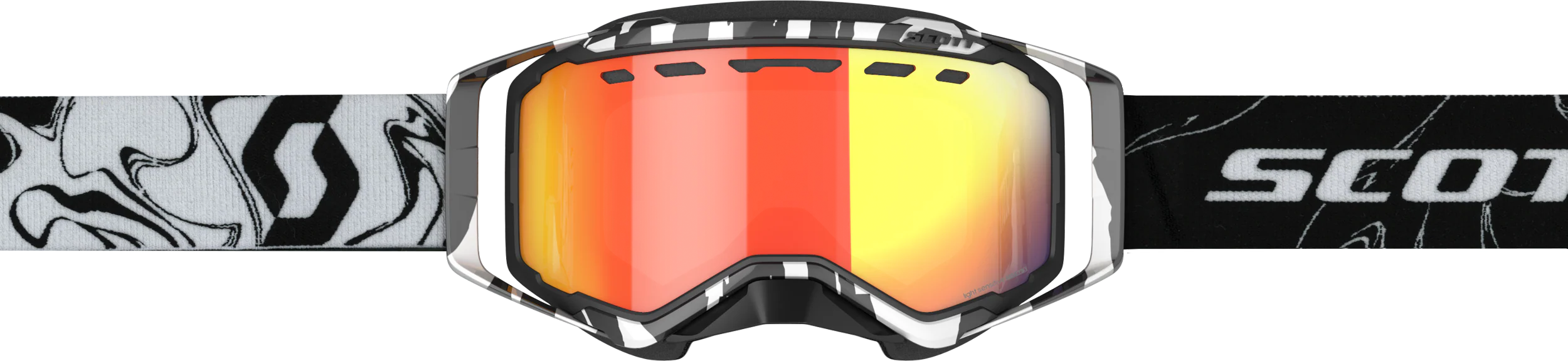 Prospect Goggle Snow Cross Ls Marble Blk/Wht W/Ls Red Chrome - Image 2