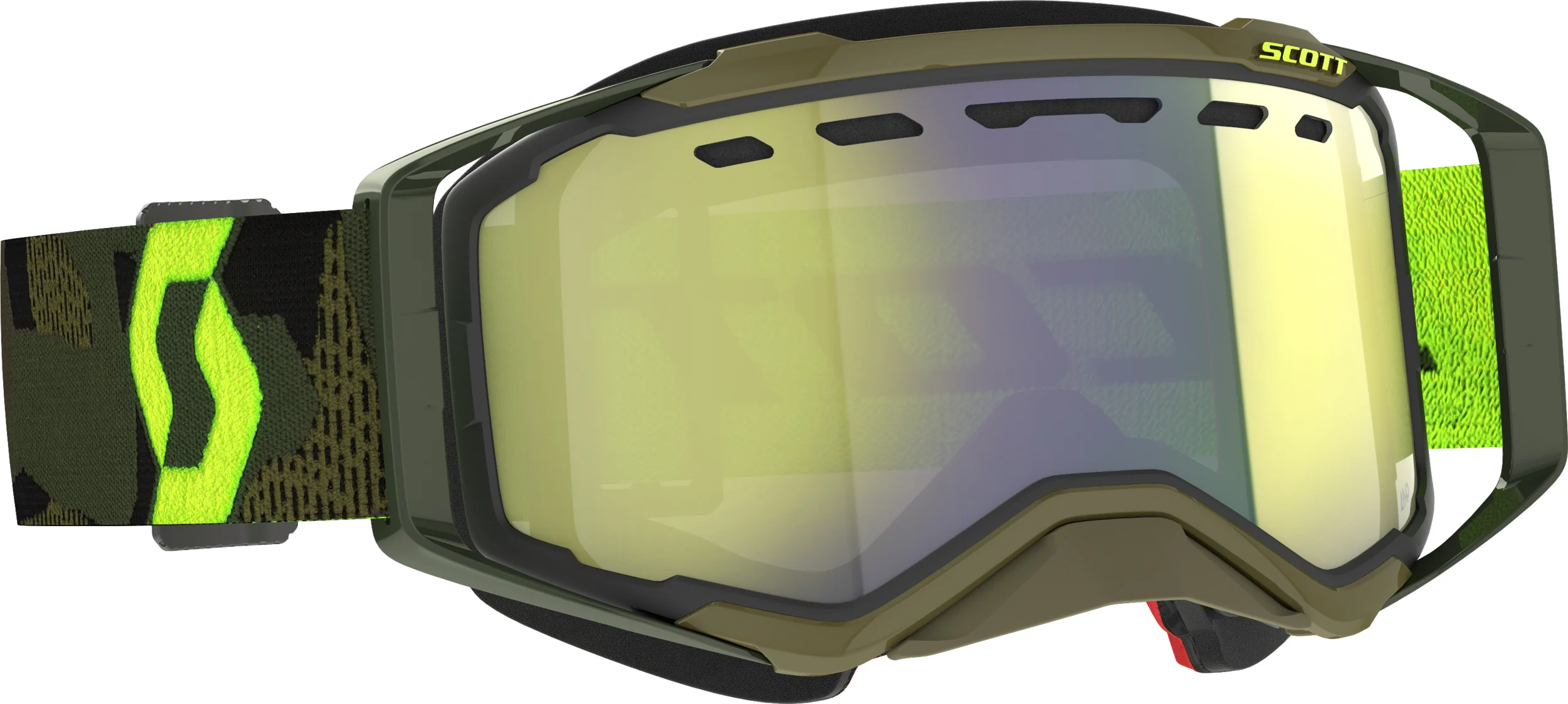Prospect Snwcrss Goggle Kaki Grn/Neon Ylw Enhcr Chrm