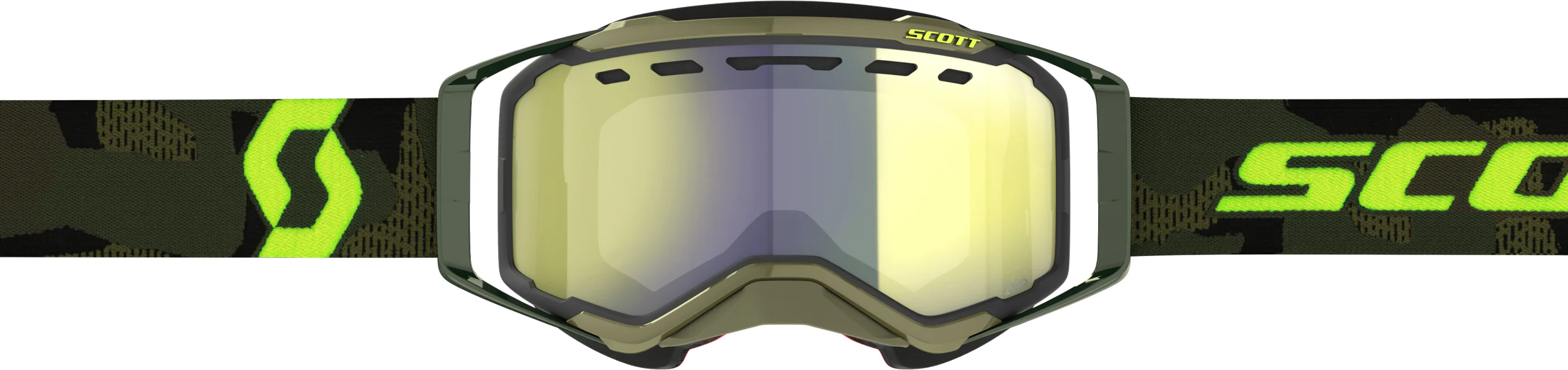 Prospect Snwcrss Goggle Kaki Grn/Neon Ylw Enhcr Chrm - Image 3