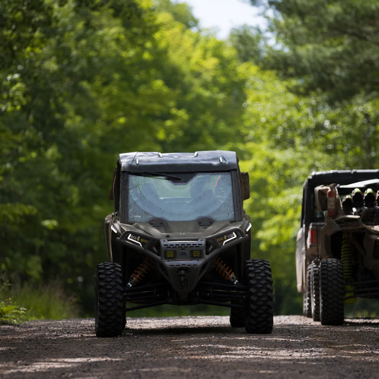 RAVEK Front Bumper/Skid Plate with Amber Lights - Black - RZR XP 1000 64-317BKLA - Image 4