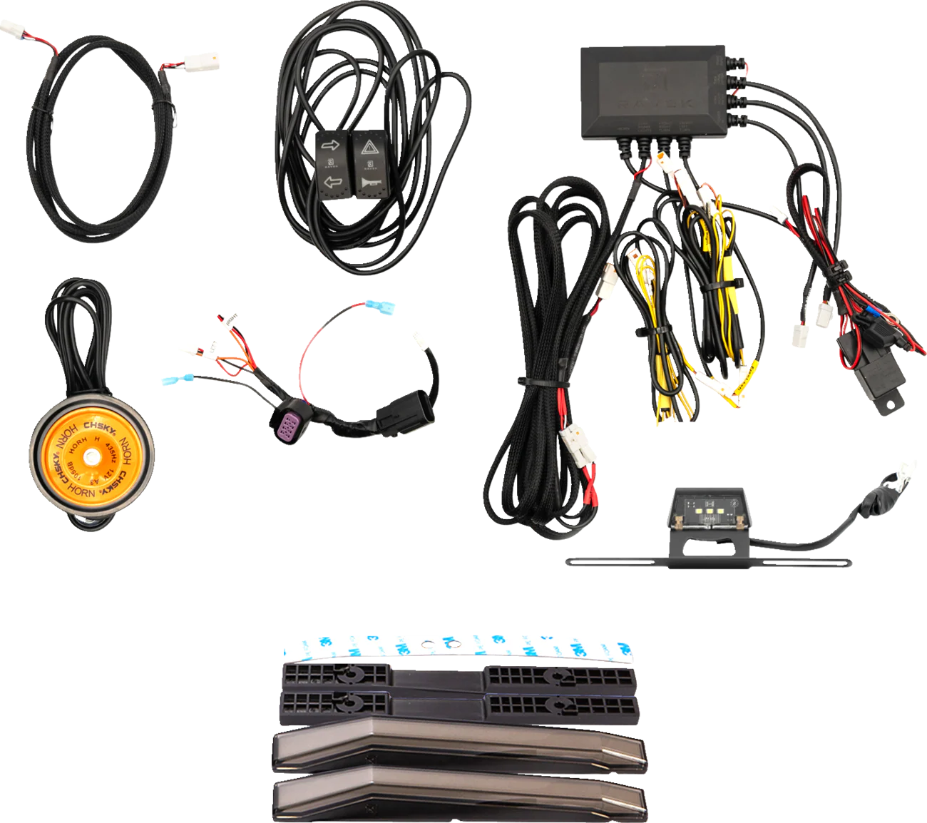 RAVEK Turn Signal Kit - White Running Light - Kawasaki 67-3002