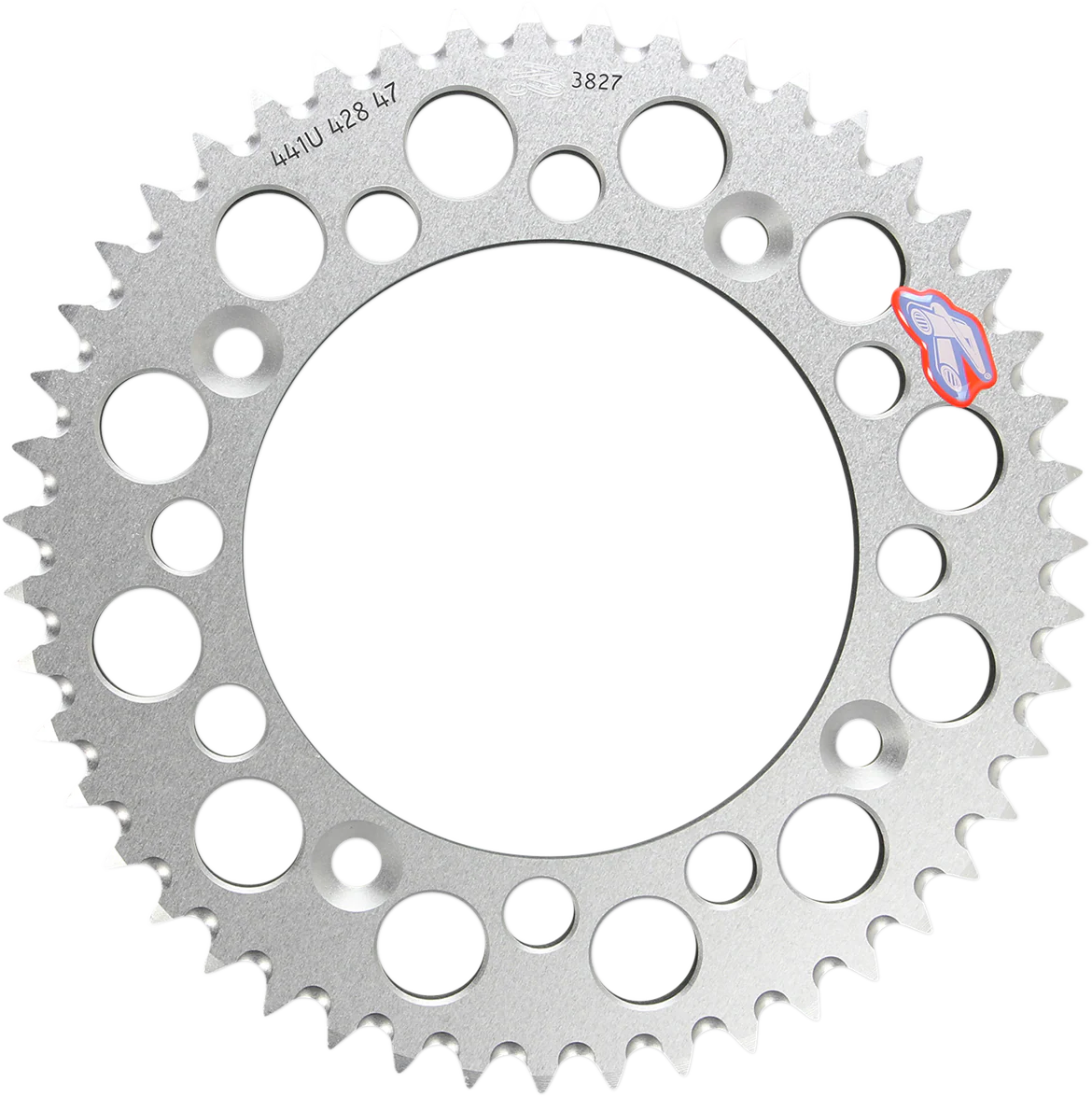 RENTHAL Rear Sprocket - Aluminum - 47 Tooth - Silver - Gas Gas/Husqvarna/KTM 441U-428-47GPSI
