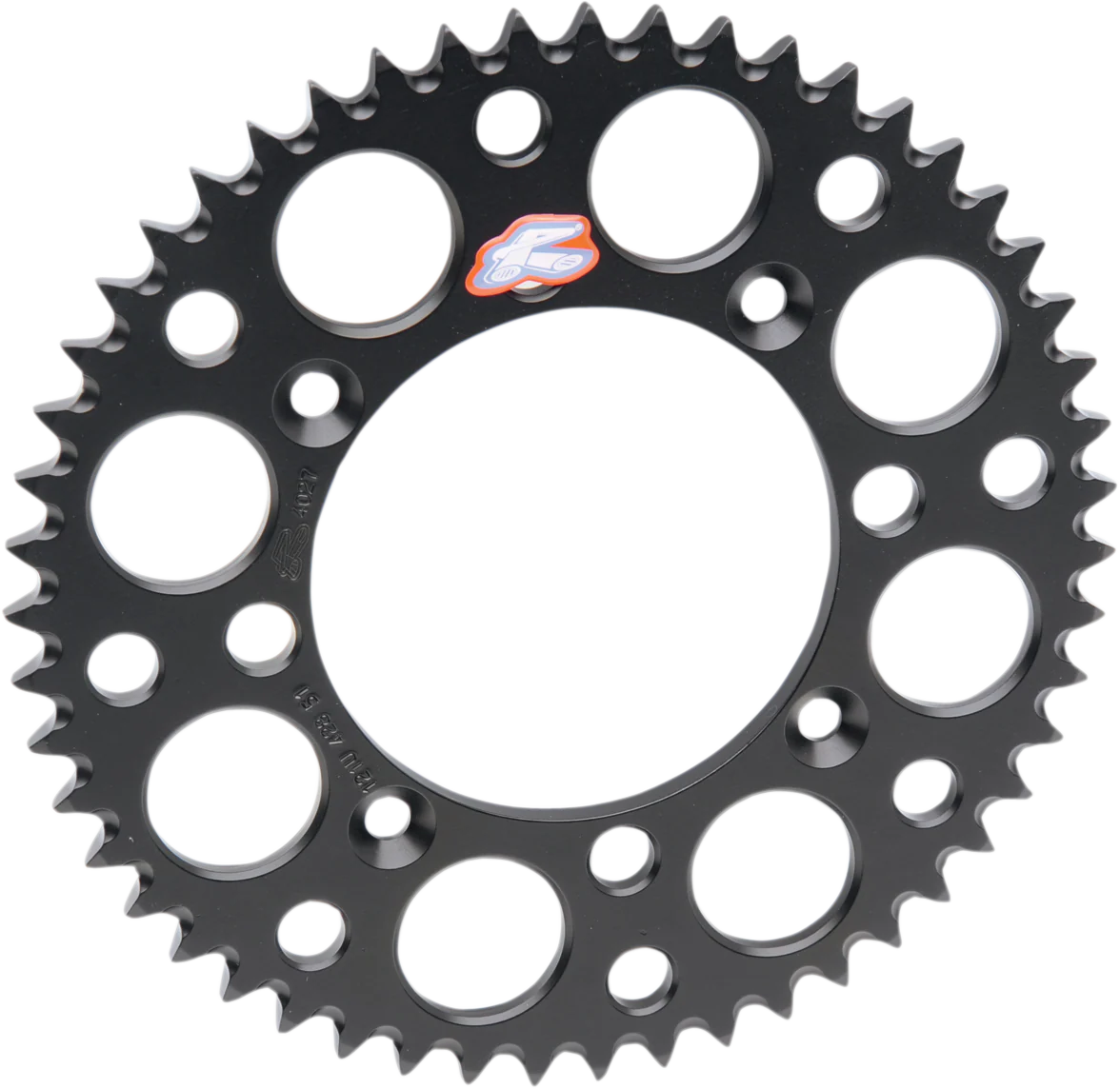 RENTHAL Rear Sprocket - Aluminum - 49 Tooth - Black - Yamaha 150U-520-49GBBK