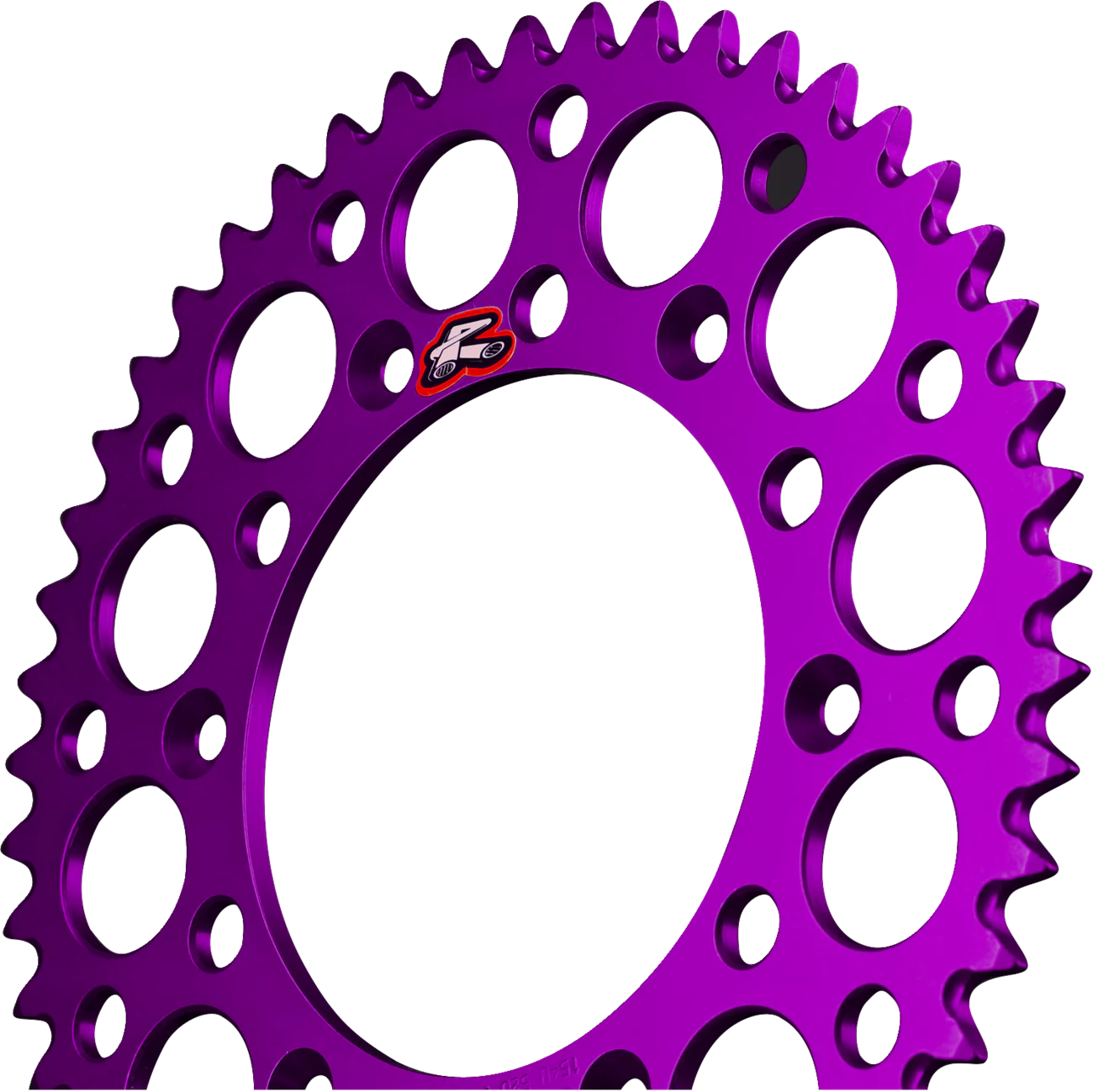 RENTHAL Rear Sprocket - Aluminum - 49 Tooth - Purple - Kawasaki/Suzuki 112U-520-49GEPE