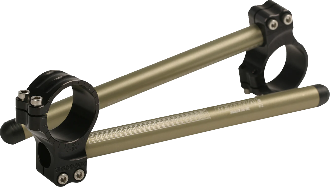 RENTHAL Replacement Clip-On Handlebar - Original - 51 mm - Silver CL103