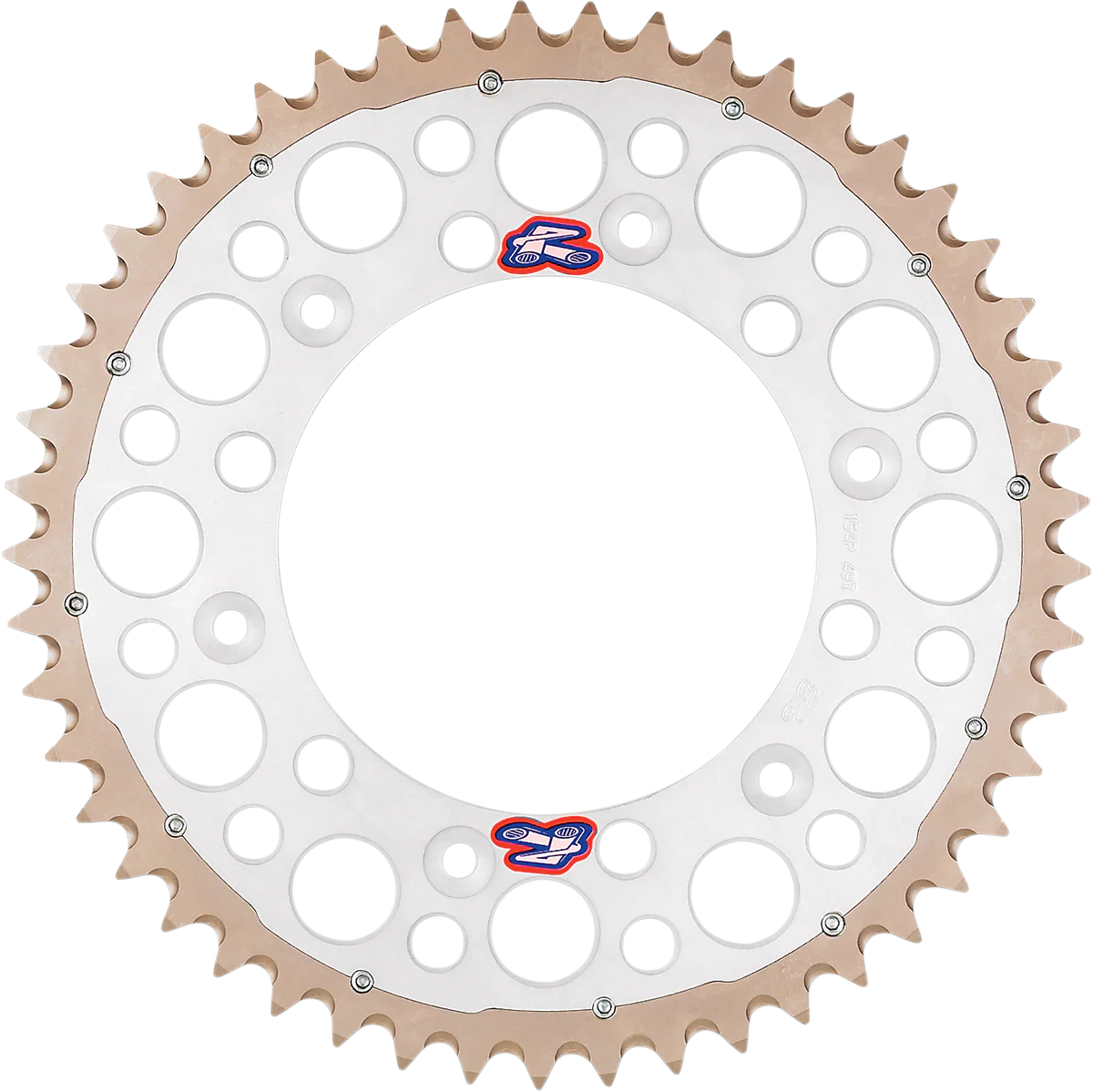RENTHAL Twinring* Rear Sprocket - 51 Tooth - Silver 2240-520-51GPSI