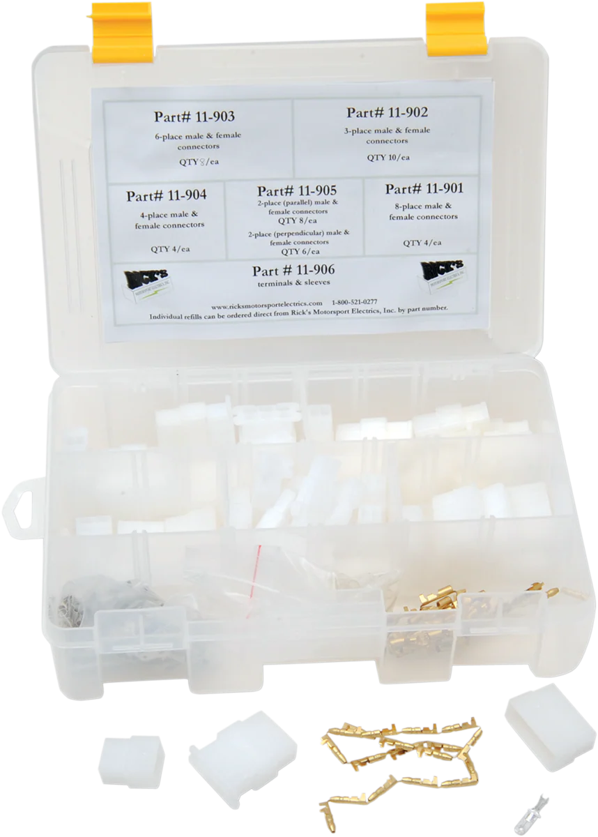 RICK'S MOTORSPORT ELECTRIC Wire Connectors/Terminals Kit 11-501 - Image 2