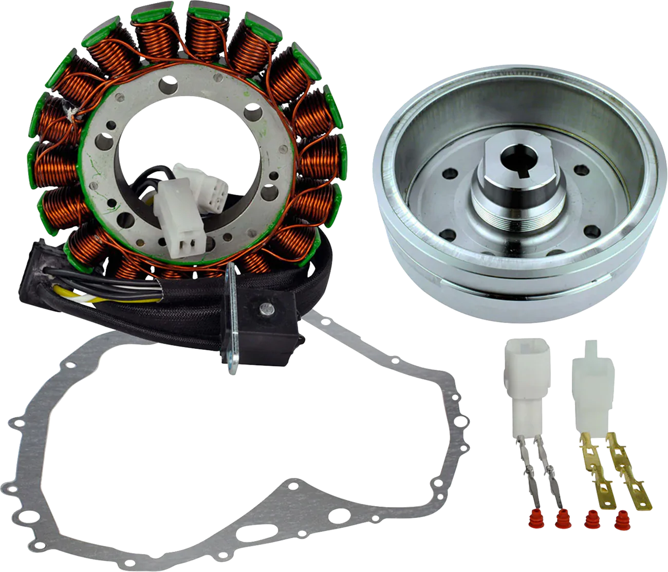 RM STATOR Stator with Crankcase Cover Gasket - Suzuki/Arctic Cat RM23014