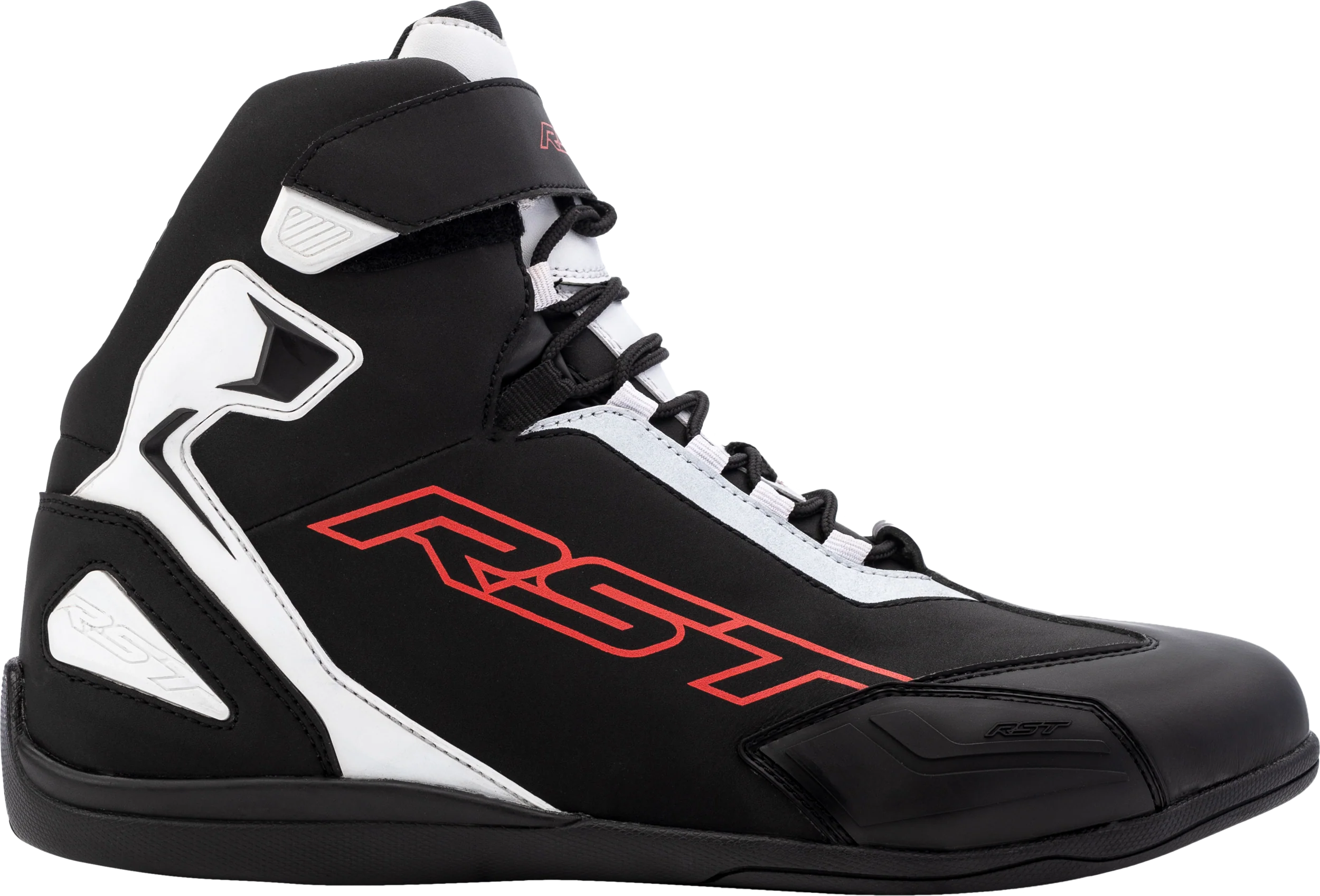 Sabre Moto Shoe Ce Boot Black / White / Red  Sz 11