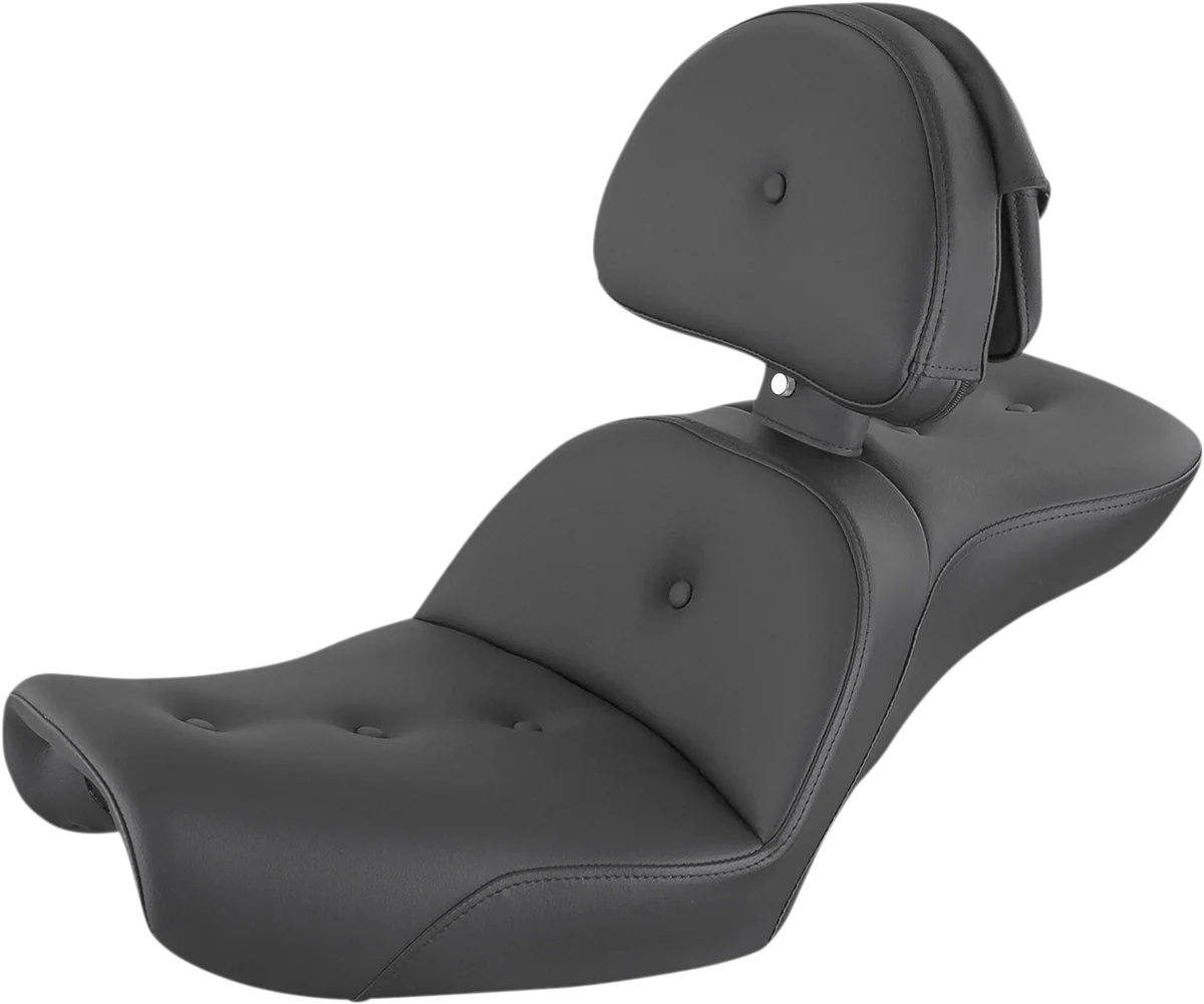 SADDLEMEN Explorer RoadSofa™ Seat - with Backrest - FXD '96-'03 896-04-030RS