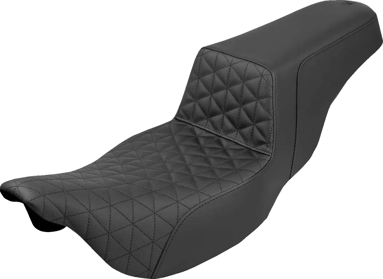 SADDLEMEN Extended Reach Step-Up Seat - Tri-Gripper - Black - FLH/FLT '08-'24 808-07B-180