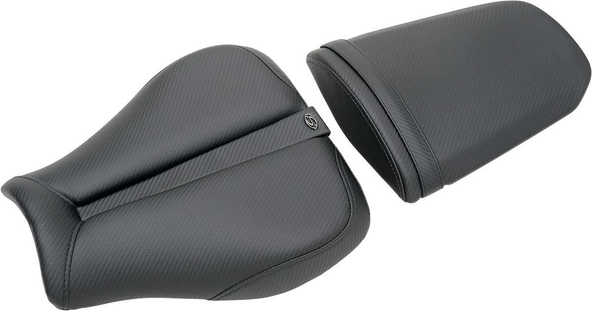 SADDLEMEN Gel Channel™ Track Carbon Fiber Sport Seat - Black - CBR100RR 0810-H013