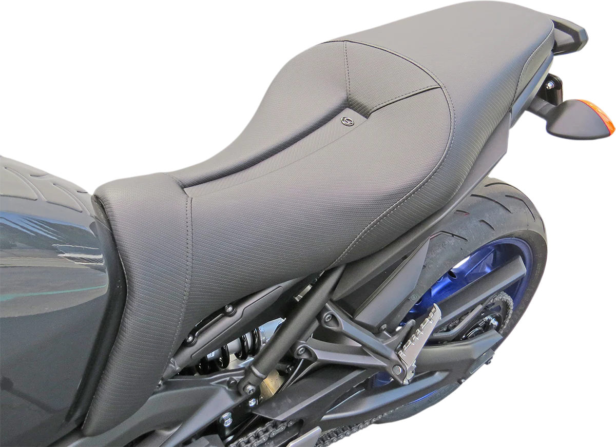 SADDLEMEN Gel Channel™ Track Carbon Fiber Sport Seat - Black - FZ09/MT09 0810-Y127