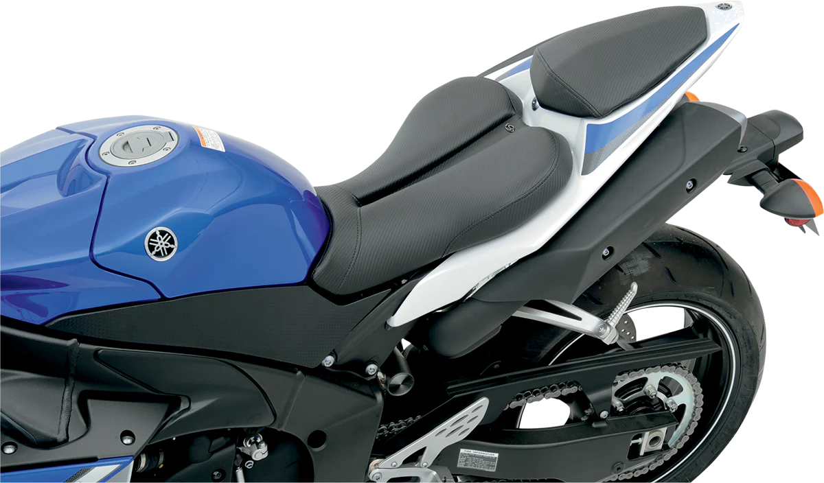 SADDLEMEN Gel Channel™ Track Carbon Fiber Sport Seat - Black - R1 0810-Y105