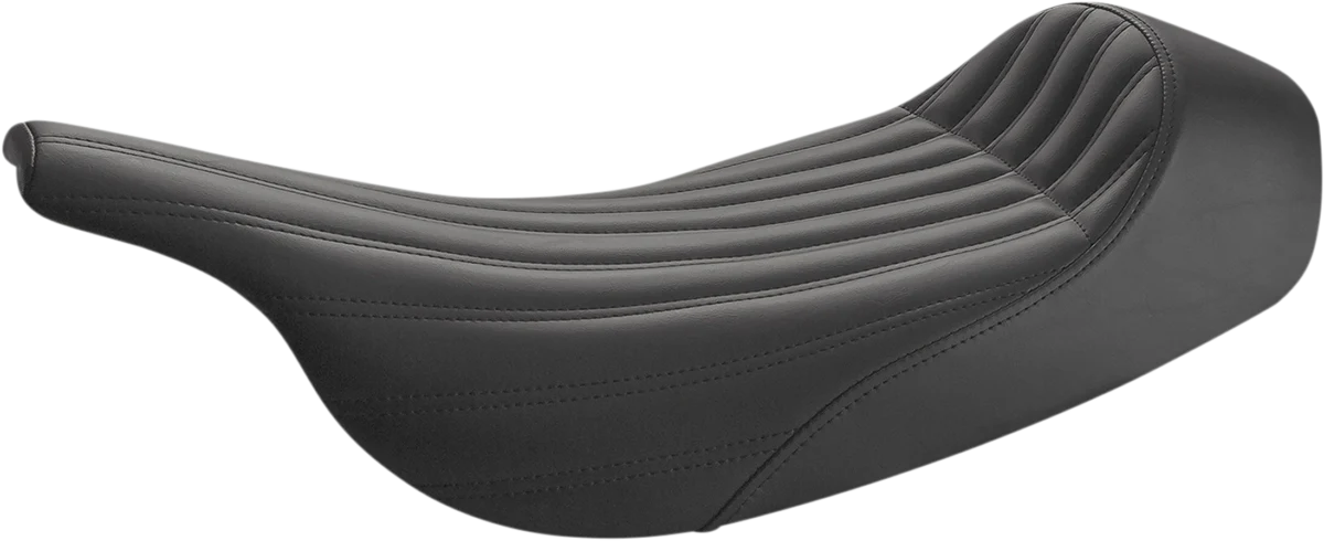 SADDLEMEN Knuckle Solo Seat - Ribbed - Black - FLH/FLT '97-'07 897-07-0023
