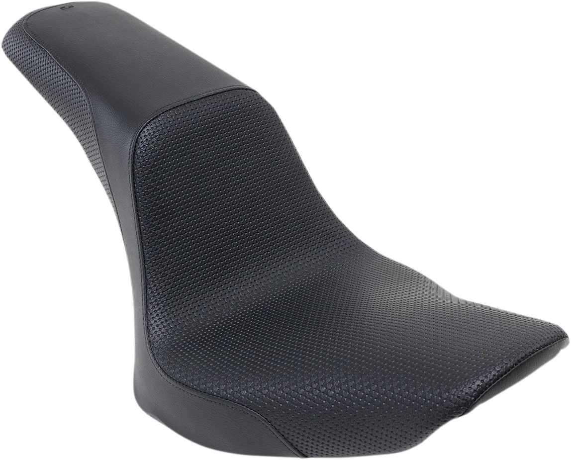 SADDLEMEN Profiler™ Basketweave Seat - Black - Softail '06-'17 806-23-147