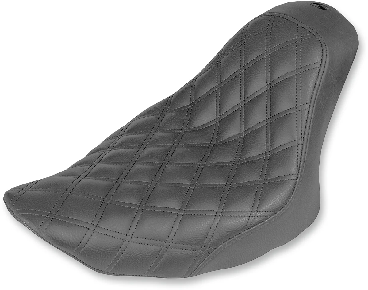 SADDLEMEN Renegade Solo Seat - Lattice Stitched - Black - FL/FX '06-'17 806-12-002LS