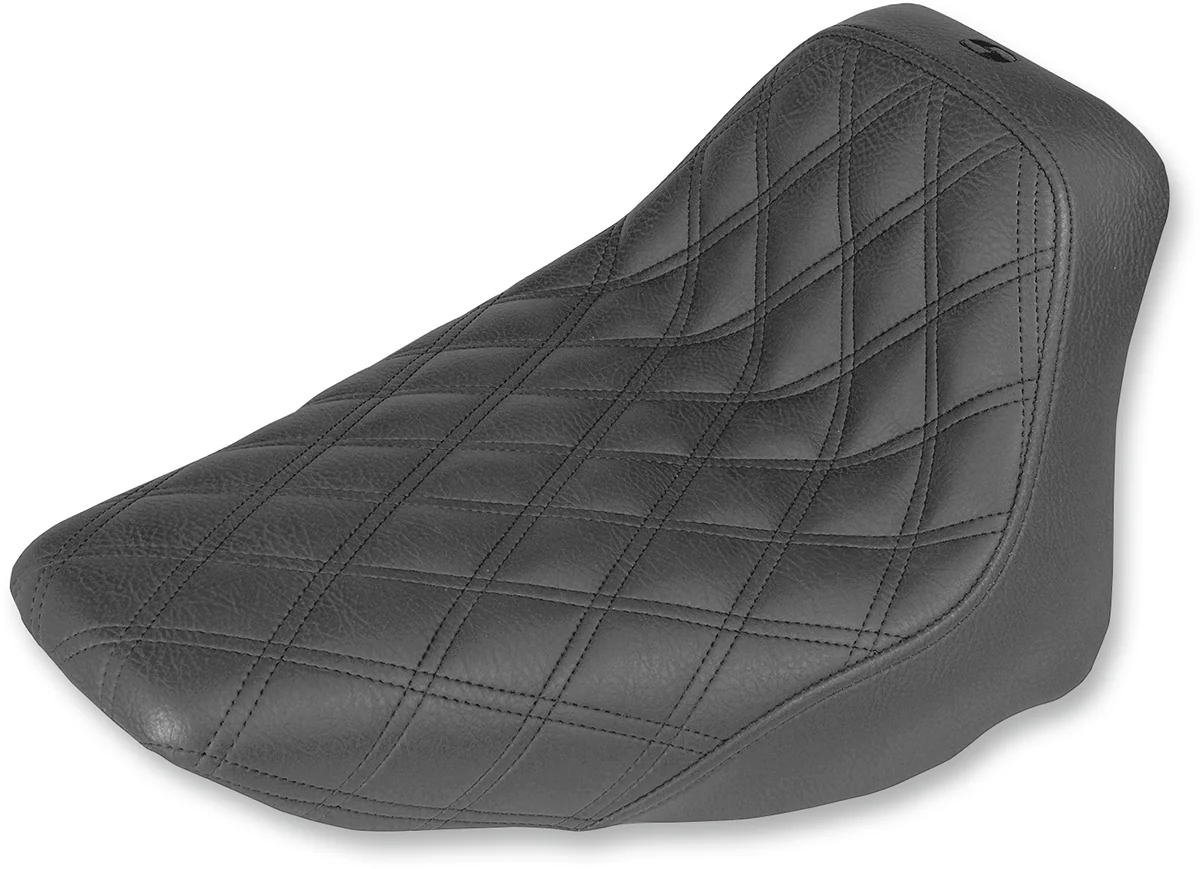 SADDLEMEN Renegade Solo Seat - Lattice Stitched - Black - FLST '06-'17 806-15-002LS