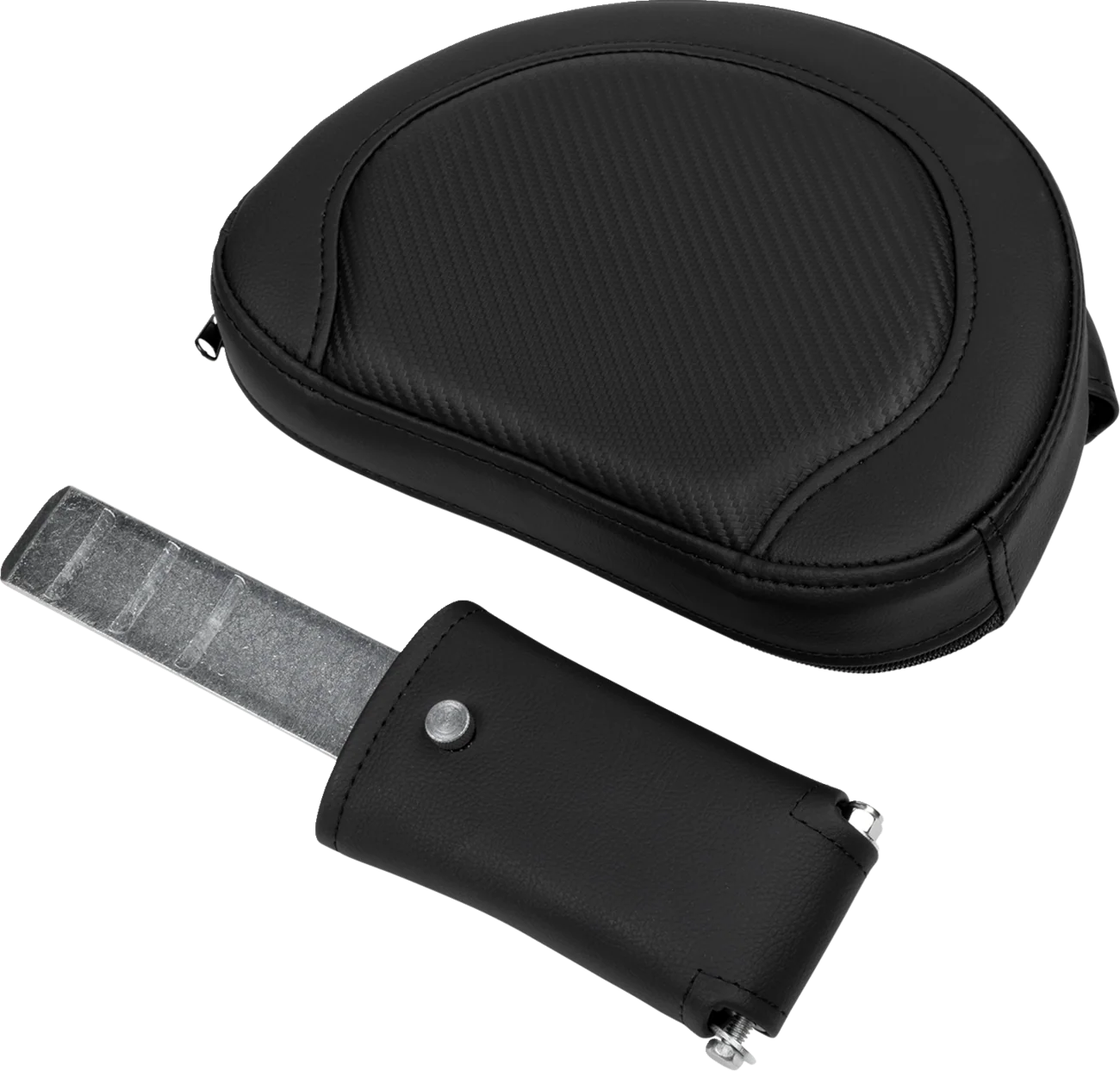 SADDLEMEN Roadsofa* Extended Reach Seat - Carbon Fiber - Black Stitch - Backrest - FL '08-'23 808-07B-186B0 - Image 2