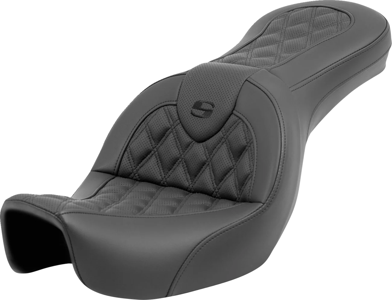 SADDLEMEN Roadsofa™ Seat - Lattice Stitch - without Backrest - FXD '06-'17 806-04-182