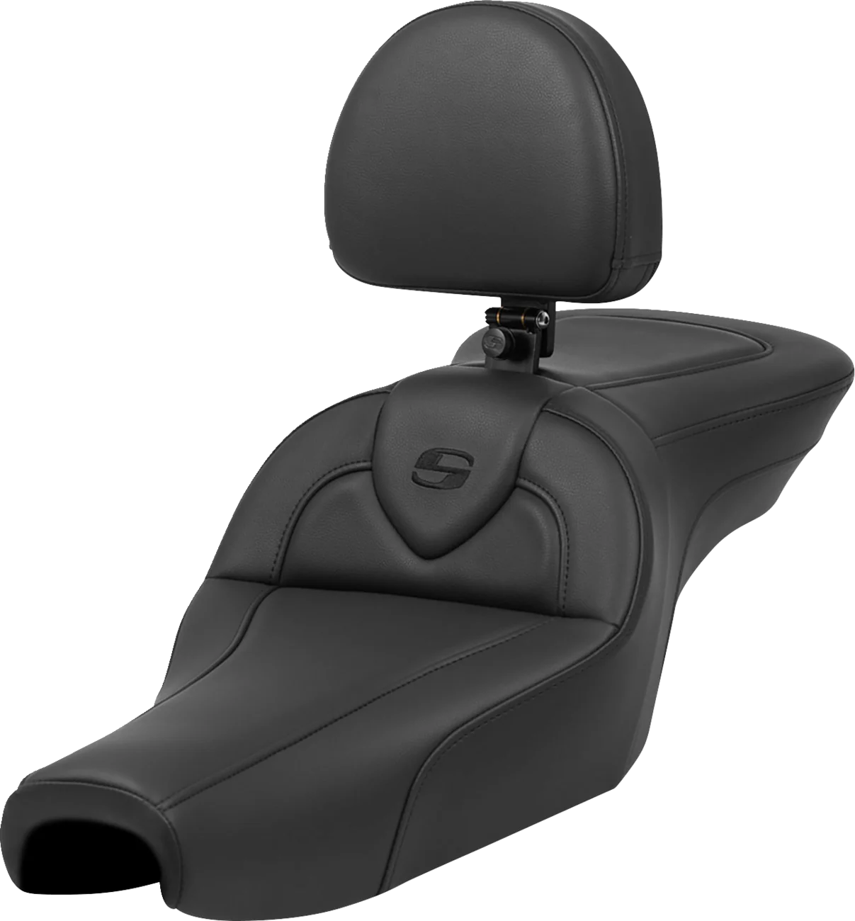 SADDLEMEN Roadsofa* Seat - with Backrest - Black - XL '04-'22 807-11-187BR